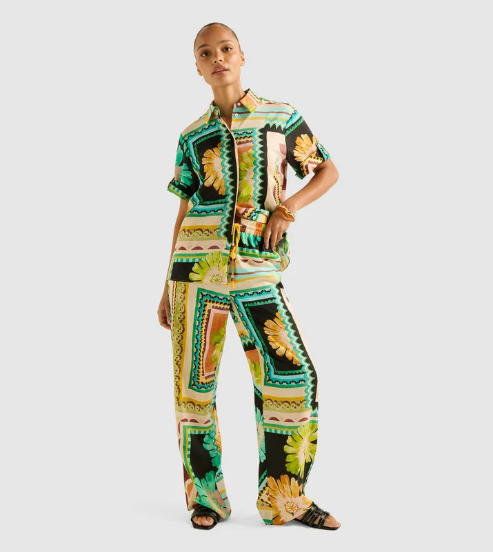 Juno Drawstring Straight Leg Pant